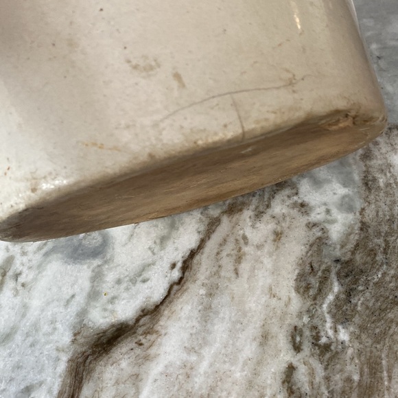 ANTIQUE 3 GALLON STONEWARE SALT GLAZED LIQUOR JUG signed modern farmhouse rustic - Picture 8 of 10